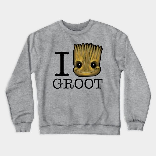 I love groot Crewneck Sweatshirt by absolemstudio